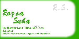 rozsa suha business card